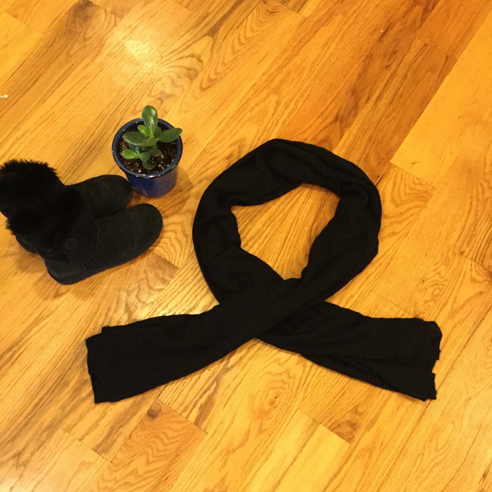 Nordstrom Black Cashmere Scarf/Shawl/Wrap